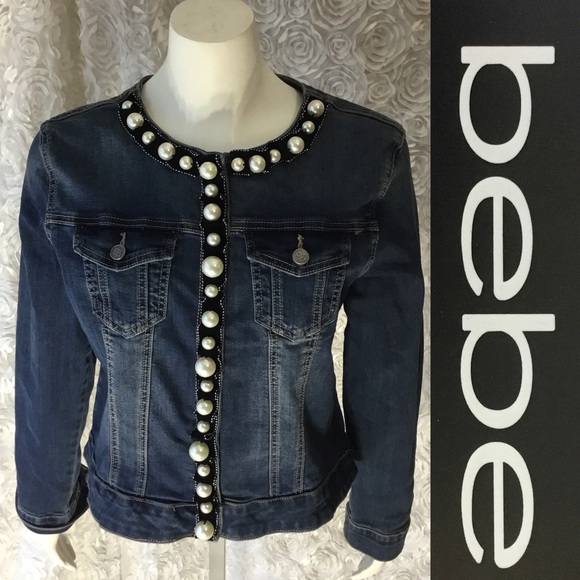bebe jean jacket